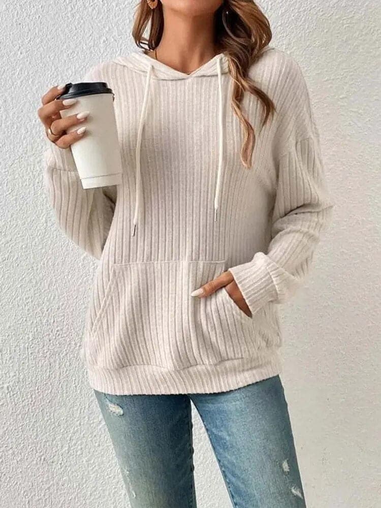 Hooded Knitted Sweater - Wandering Woman
