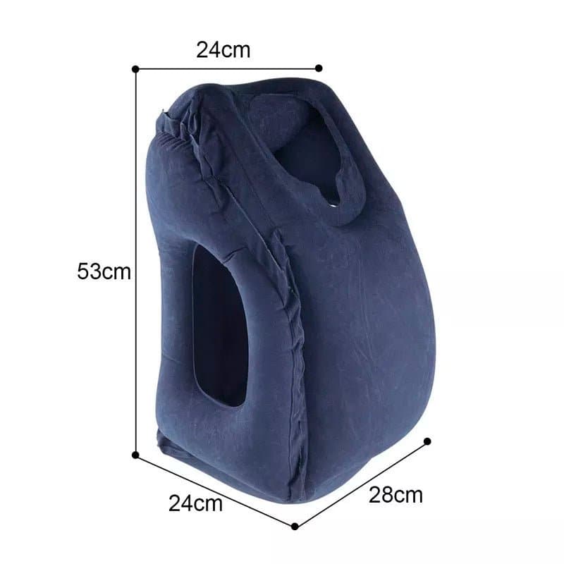 Inflatable PVC Travel Pillow - Cooling - Lightweight & Portable - Wandering Woman