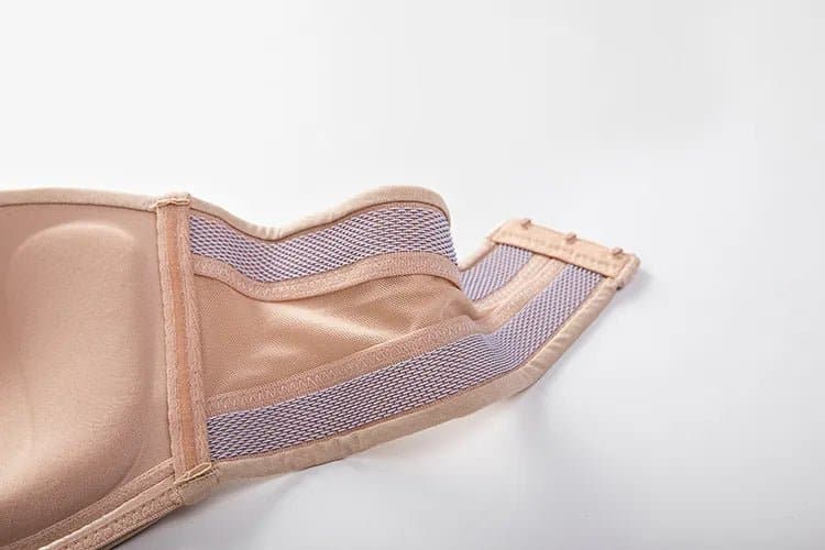 Invisible Strapless Bra with Plunge, Padded, and Push-Up Features - Wandering Woman