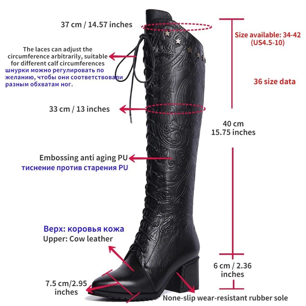 Knee High Boots - Wandering Woman