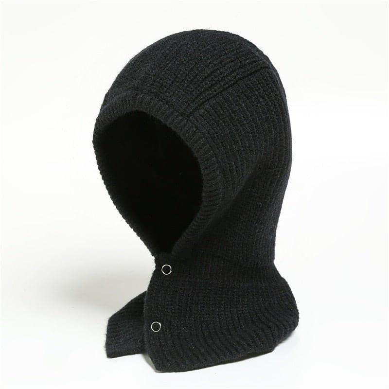 Knitted Cotton Cap Scarf - Wandering Woman
