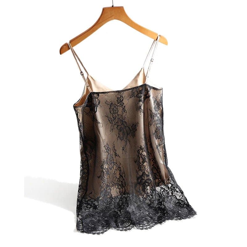 Lace Satin Camisole - Wandering Woman