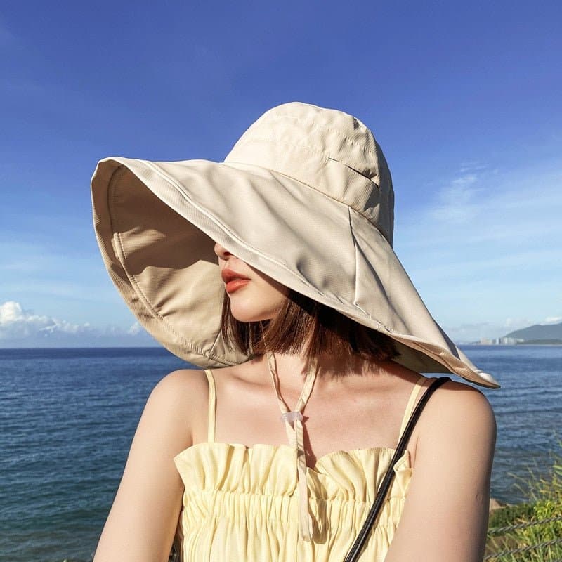 Large Brim Sun Hat - Wandering Woman
