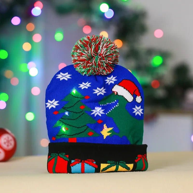 LED Knitted Christmas Hats - Wandering Woman