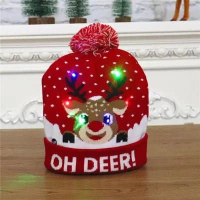 LED Knitted Christmas Hats - Wandering Woman