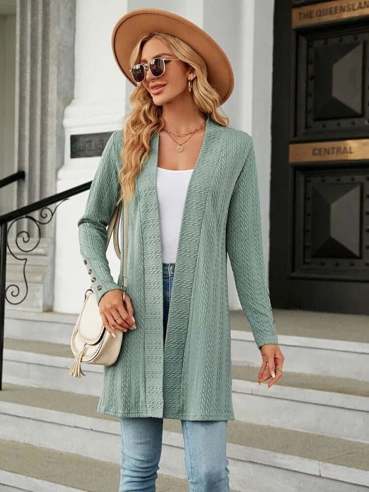Long Knitted Cardigan Sweaters - Wandering Woman