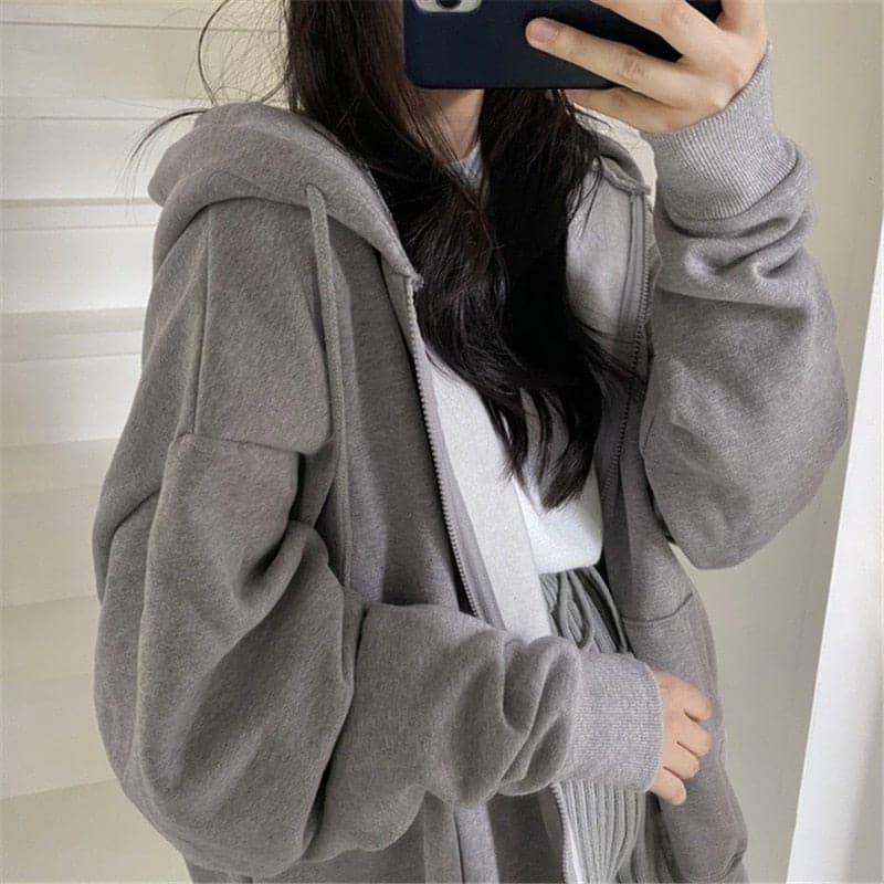 Long Sleeve Hooded Oversized Sweatshirts - Wandering Woman