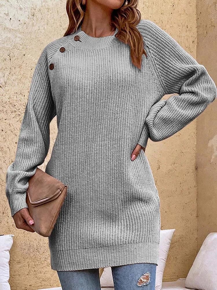 Long Thick Warm Sweater - Wandering Woman