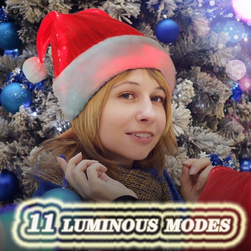 Luminous Fibre Christmas Hat - Wandering Woman