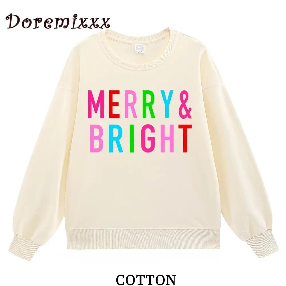 Merry & Bright Sweatshirts - Wandering Woman