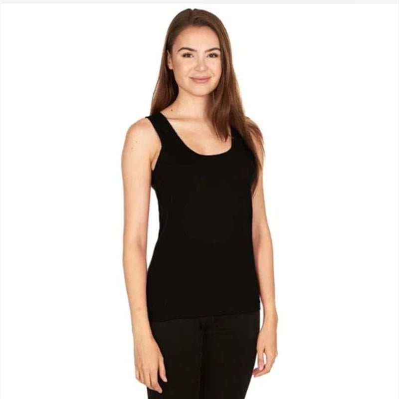 Micro Merino Wool Tank Top - Medium Stretch, Casual Style - Wandering Woman