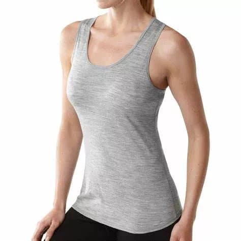 Micro Merino Wool Tank Top - Medium Stretch, Casual Style - Wandering Woman