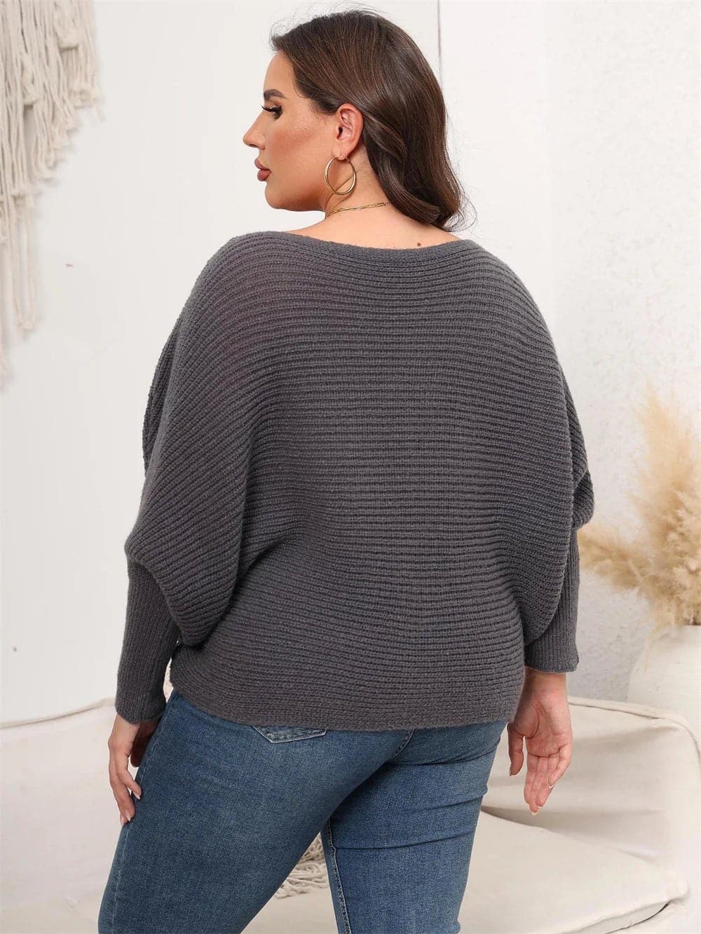 Off-Shoulder Knitted Sweater - Wandering Woman