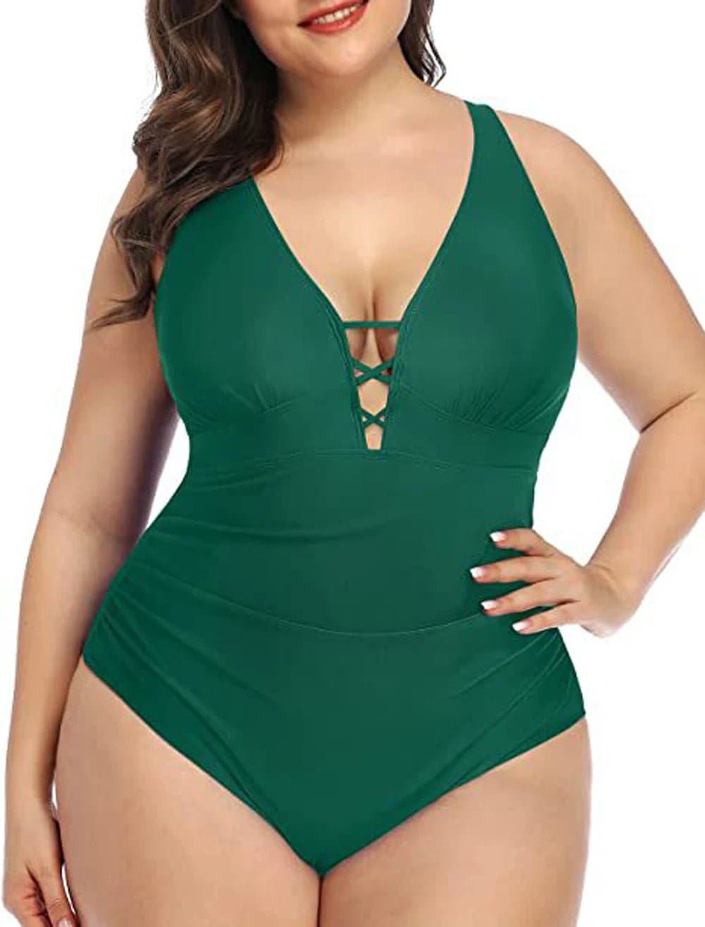 One-Piece Bathing Suits - Polyester/Spandex - Fits True to Size - Women's Swimwear - Wandering Woman