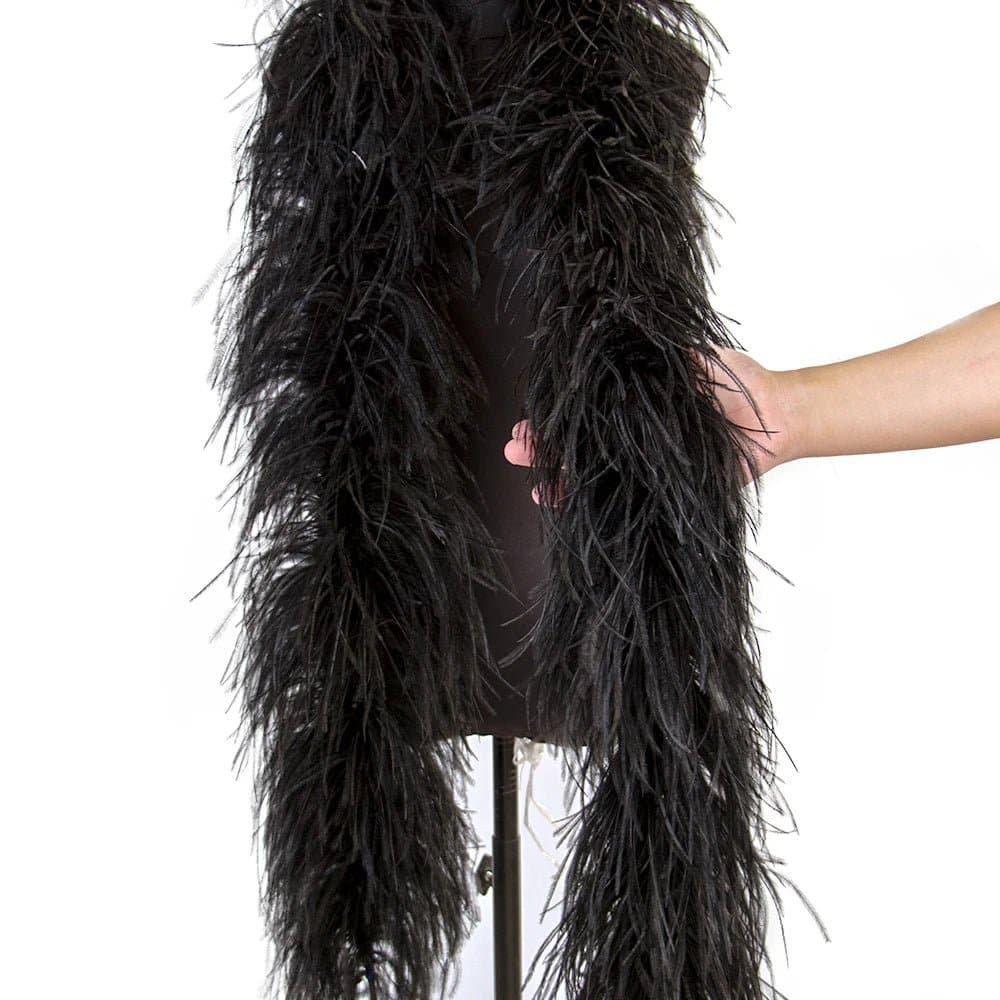 Ostrich Feathers Boa - 2m, 10 20 PLY Natural, Various Colors - Wandering Woman