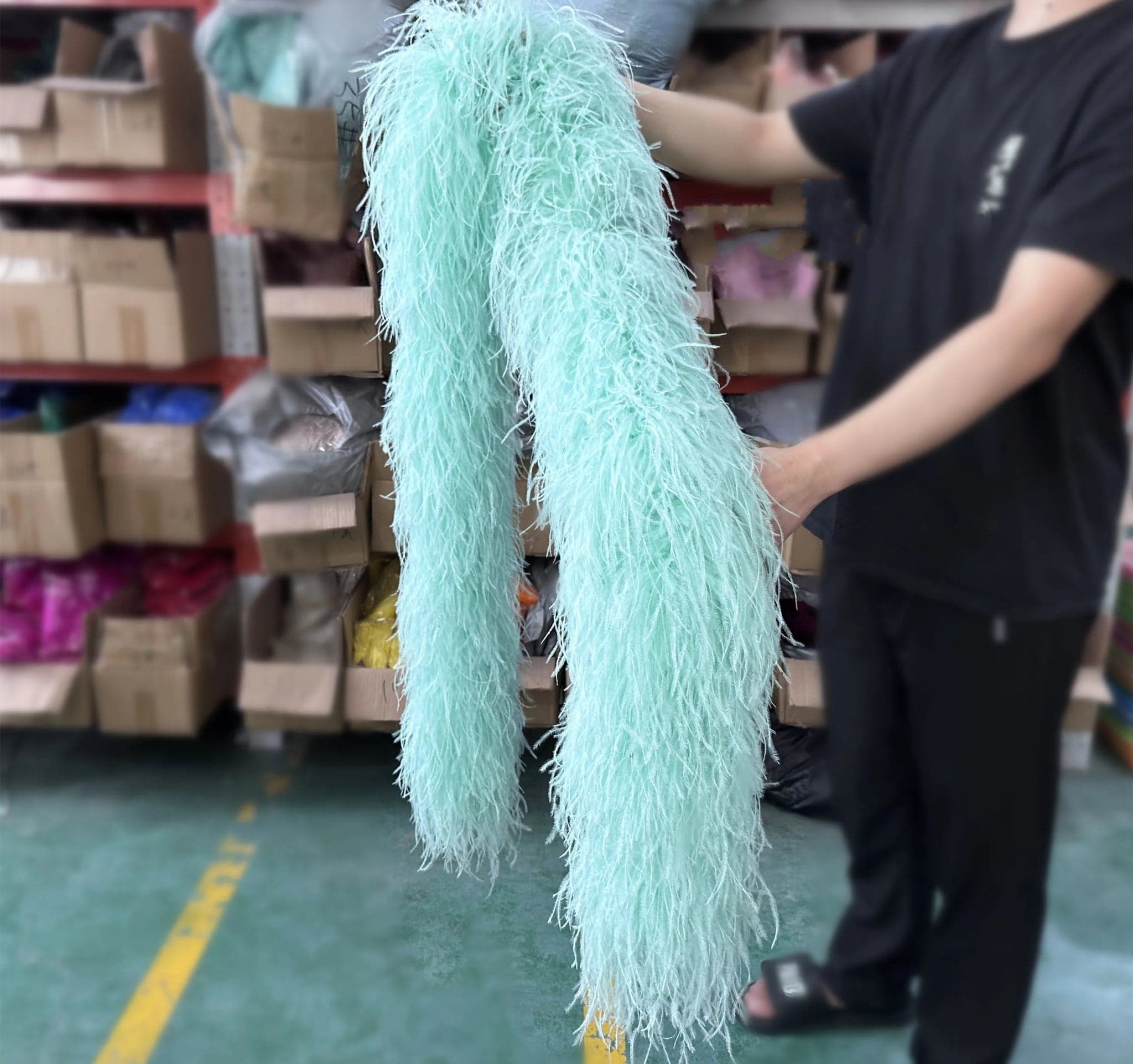 Ostrich Feathers Boa - 2m, 10 20 PLY Natural, Various Colors - Wandering Woman