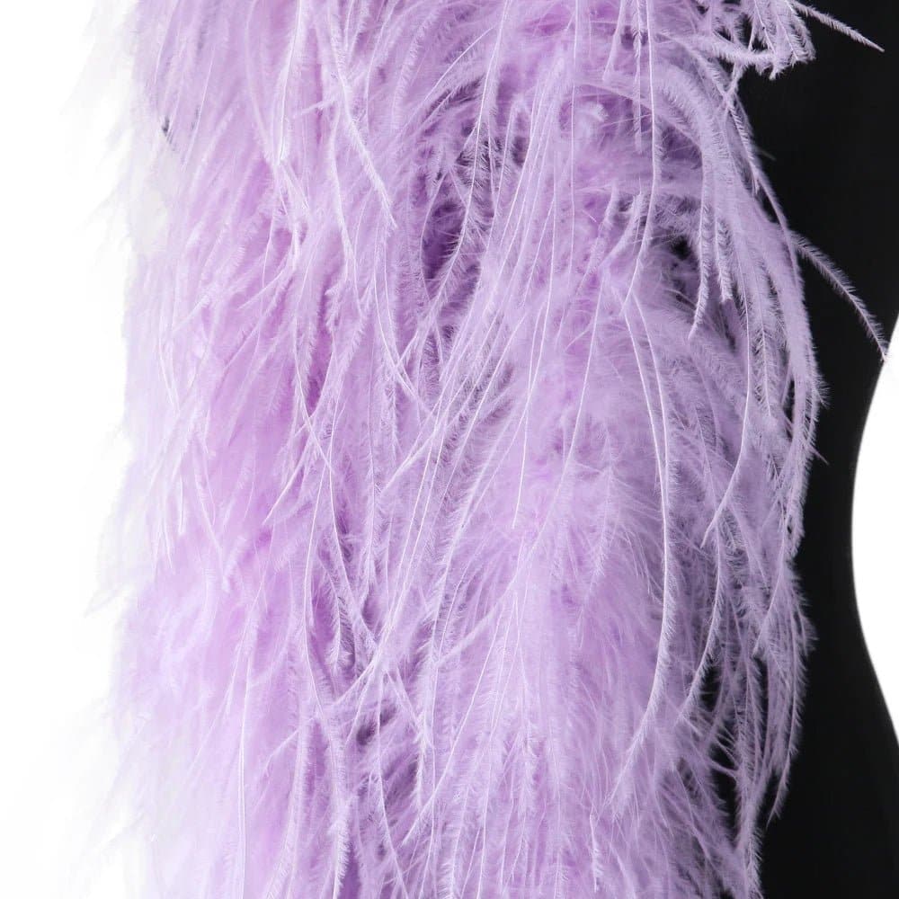 Ostrich Feathers Boa Decoration - 10-15-20 Ply, Natural Ostrich Feather, Wedding/Carnival/Stage/Cosplay/Craft - Wandering Woman