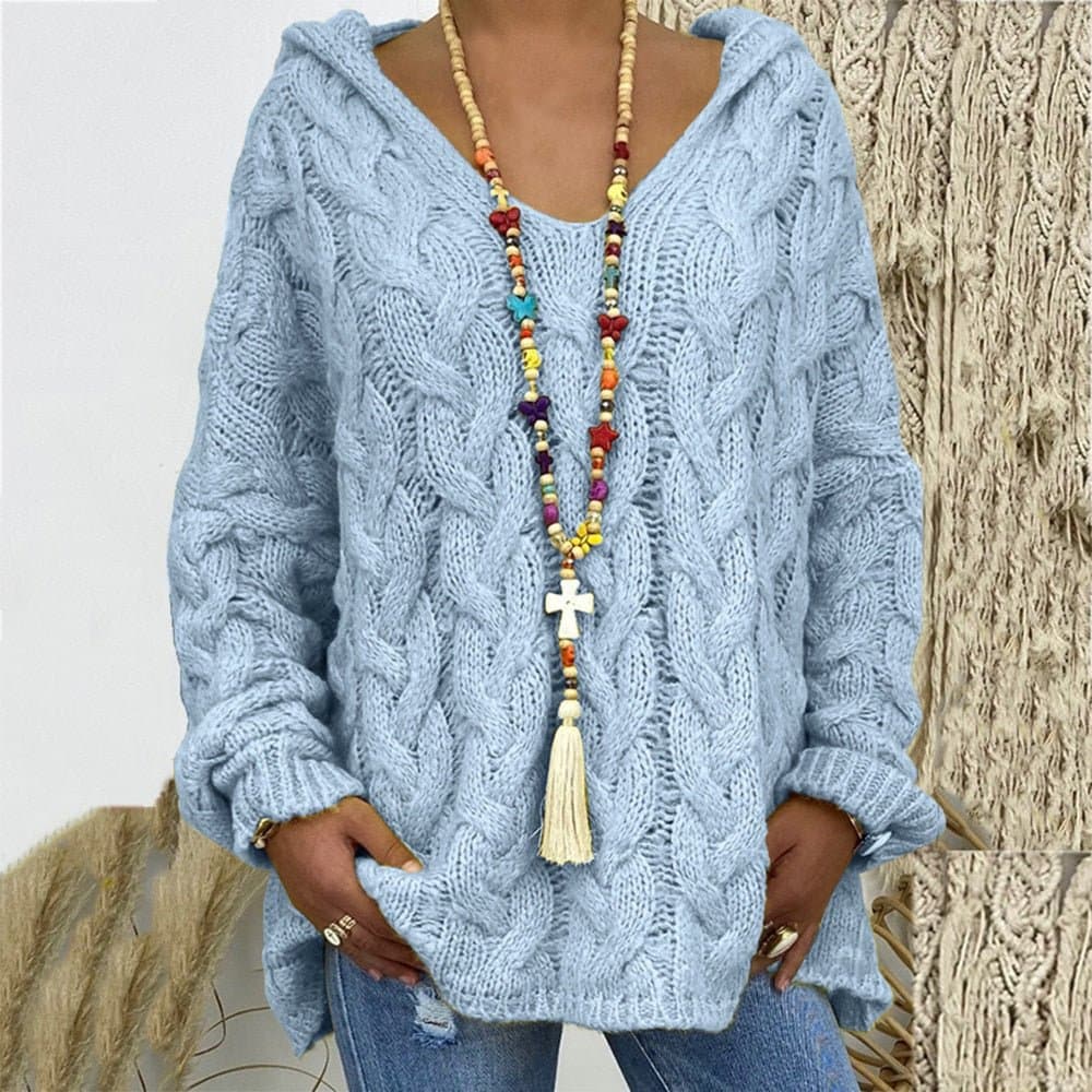 Oversize Knitted Pullover Sweater - Wandering Woman
