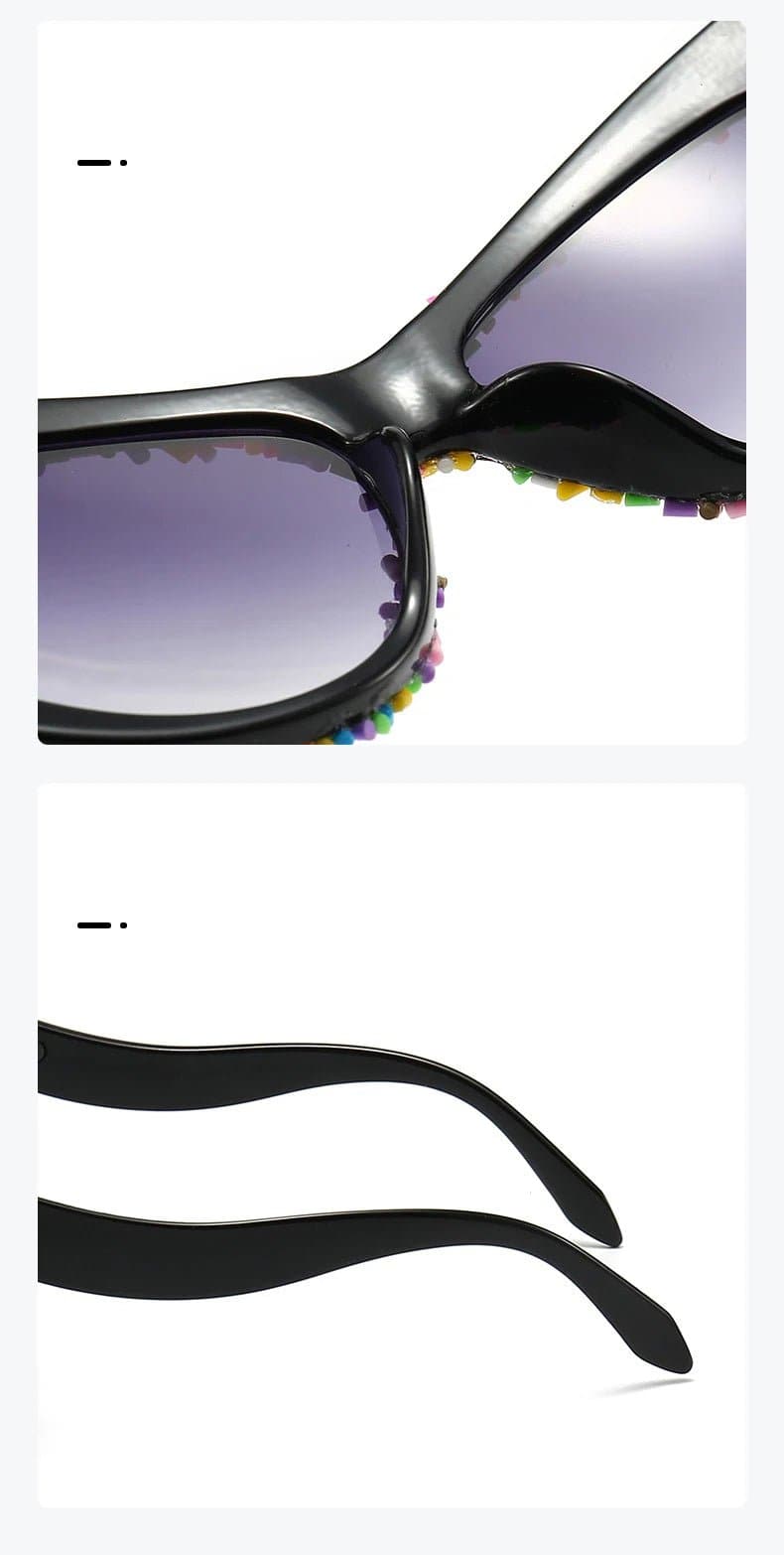 Oversized Candy Coloured Gradient Sunglasses - Wandering Woman