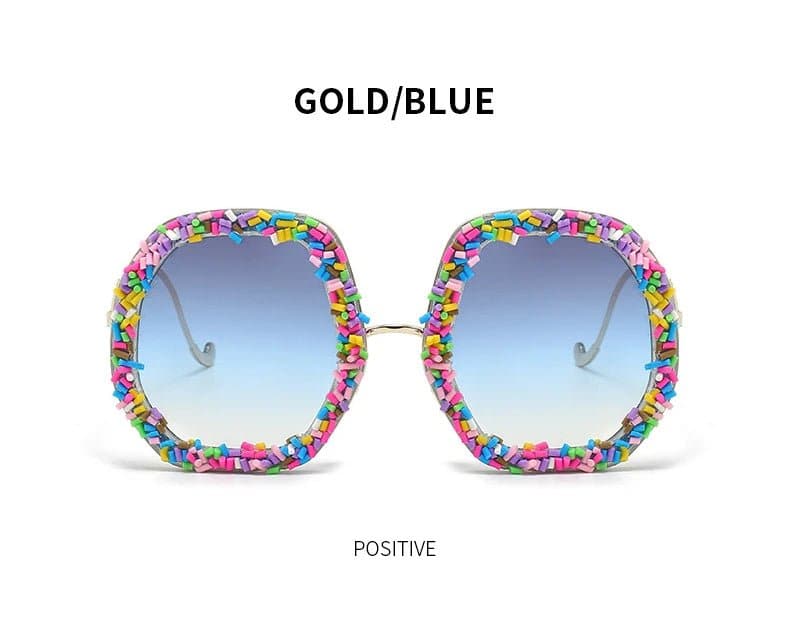 Oversized Candy Coloured Gradient Sunglasses - Wandering Woman