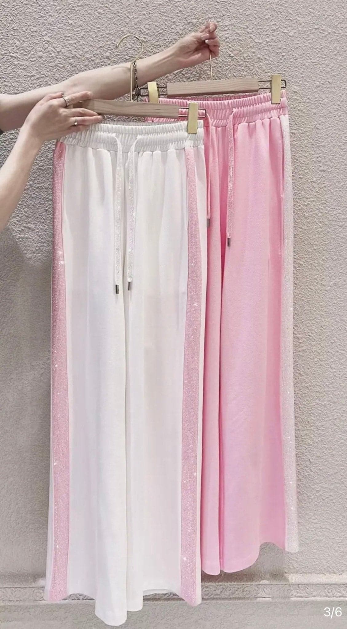 Pink Striped Loose Casual Pants - Wandering Woman