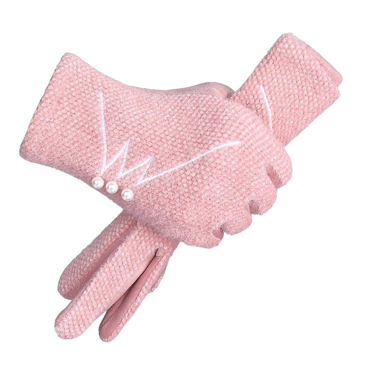 Pink Touchscreen Gloves - Wandering Woman