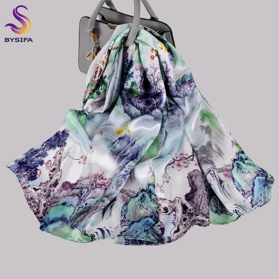 Pure Mulberry Silk Scarf - Wandering Woman