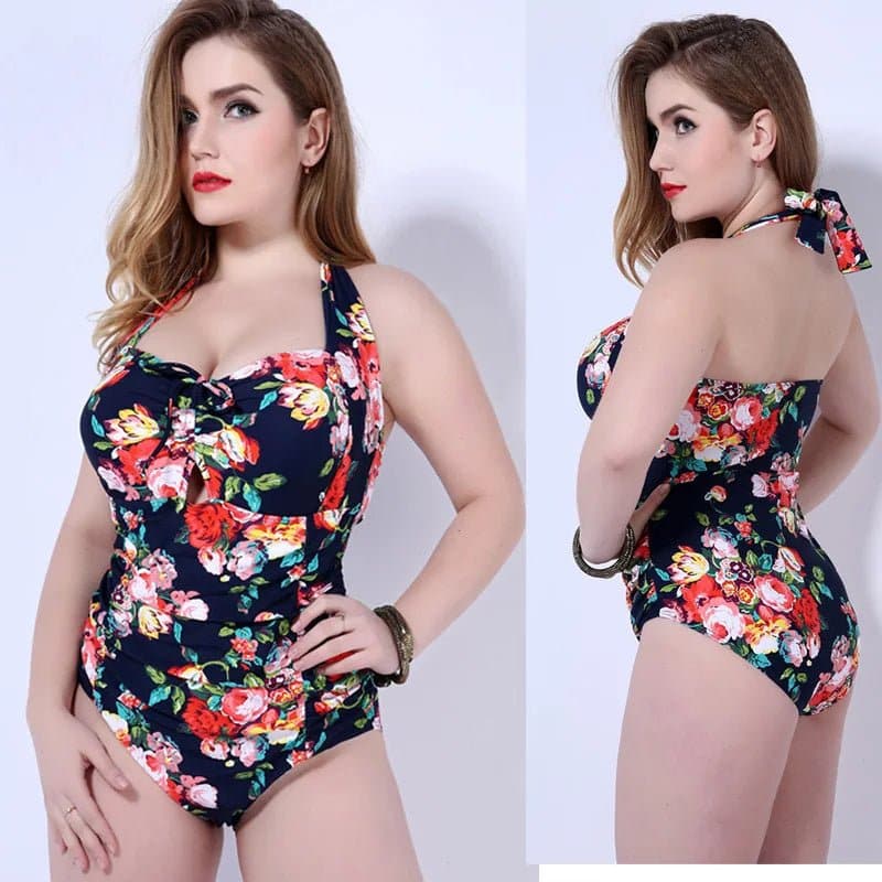 Push Up Floral Swimsuit - Wandering Woman