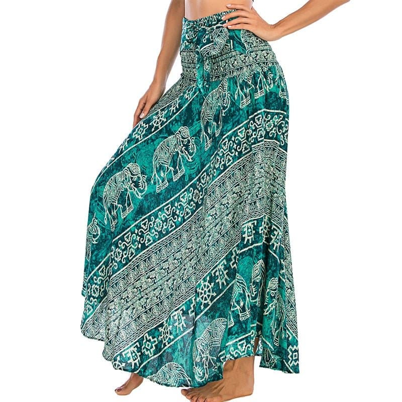 Rayon Beach Long Hippie Skirt - Wandering Woman
