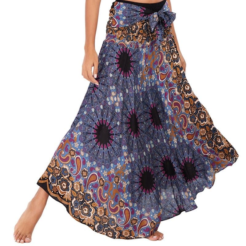 Rayon Beach Long Hippie Skirt - Wandering Woman