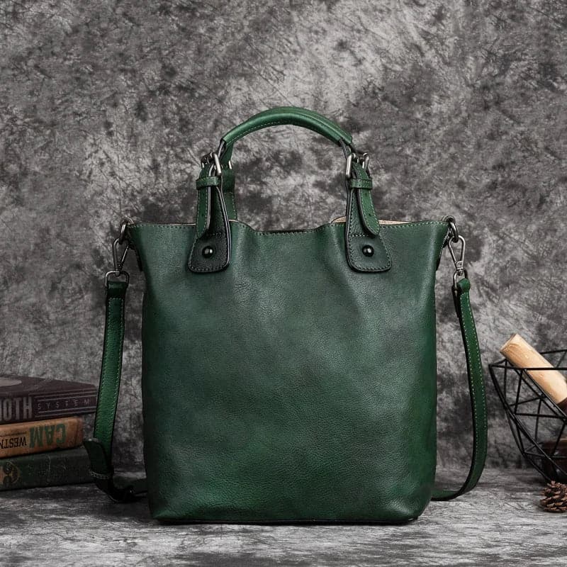 Retro Style Leather Shoulder Bag - Wandering Woman