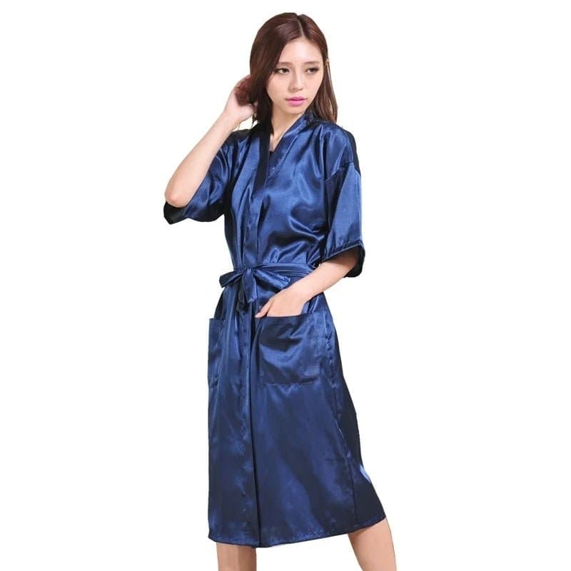 Satin Kimono Robes - Wandering Woman