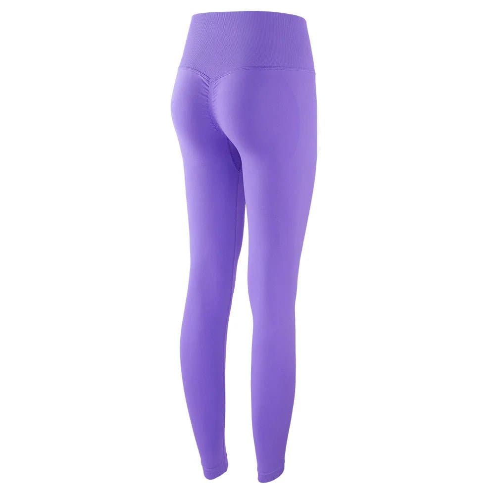 CLZOUD Yoga Pants for Women Purple Polyester,Spandex Print High Waist Pants  for Womens Tights Compression Yoga Fitness High Waist Leggings Xxl
