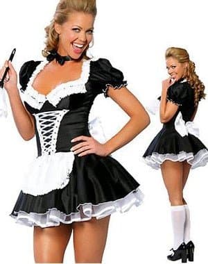 Sexy French Maid Costume - Wandering Woman
