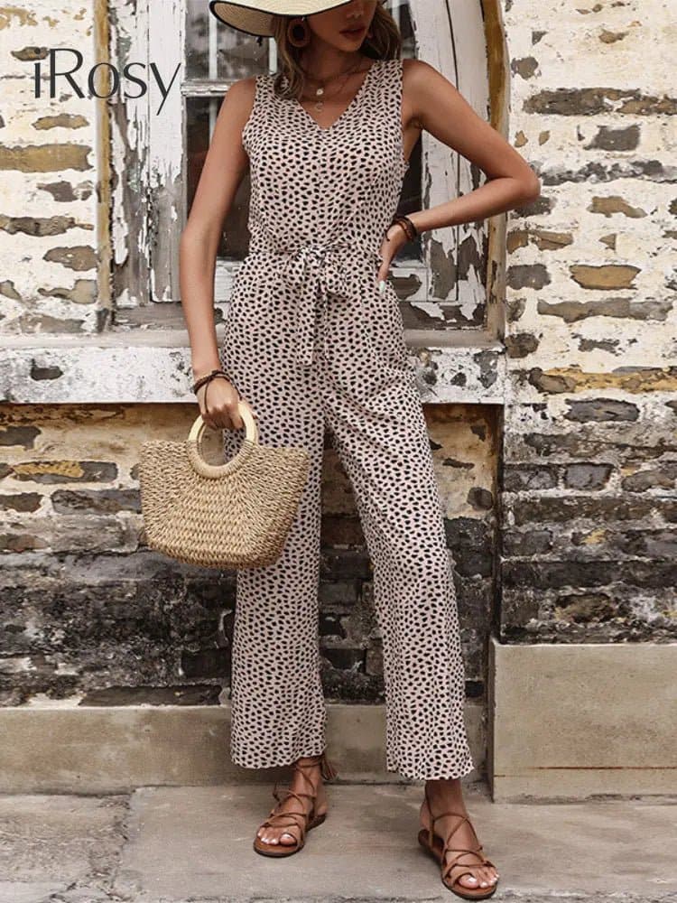 Sleeveless Jumpsuit with Pockets - Wandering Woman