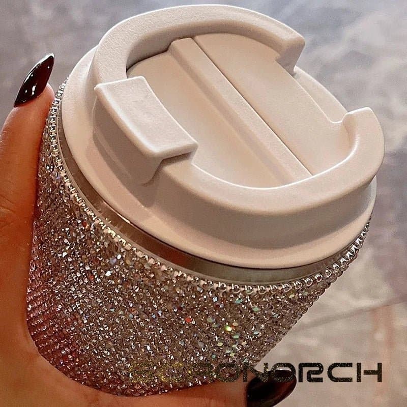 Sparkling Stainless Steel Travel Mug - Portable Vacuum Flask & Thermos - Eco-Friendly, 0-6 Hours Thermal Insulation - Wandering Woman
