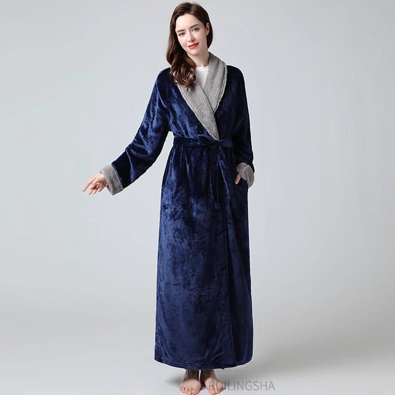 Thermal Extra Long Bath Robe - Wandering Woman