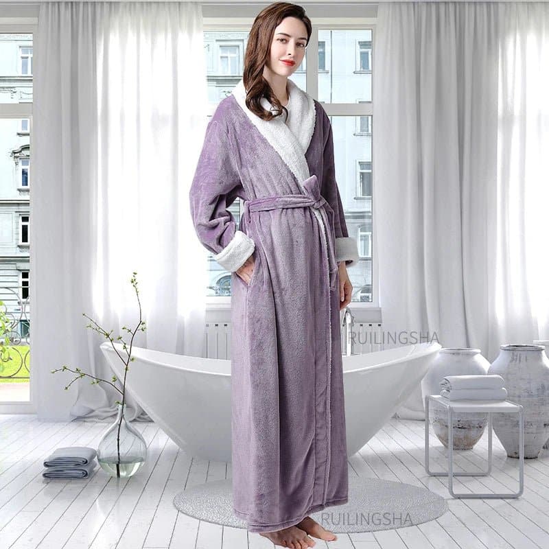 Thermal Extra Long Bath Robe - Wandering Woman