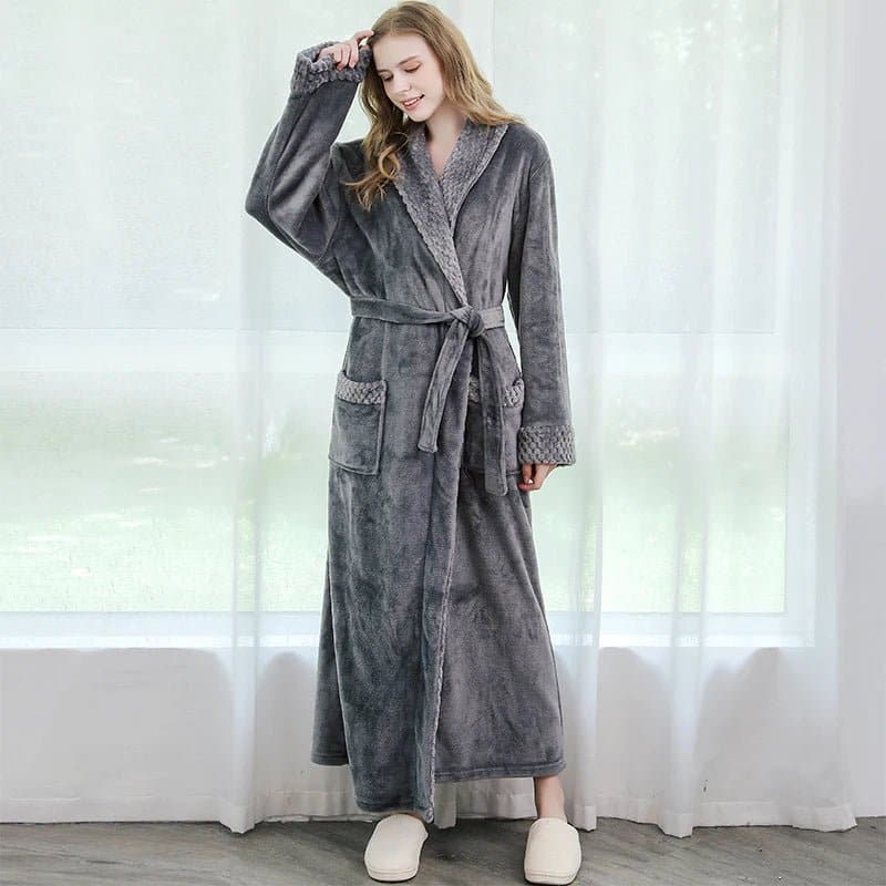 Thermal Extra Long Bath Robe - Wandering Woman