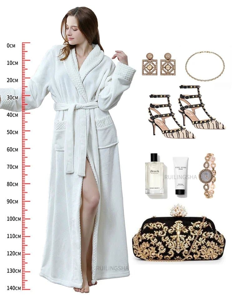 Thermal Extra Long Bath Robe - Wandering Woman