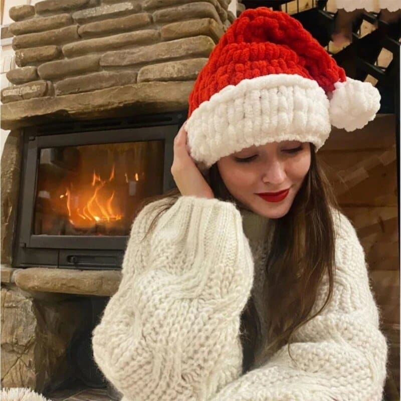 Thick Christmas Santa Hats - Wandering Woman