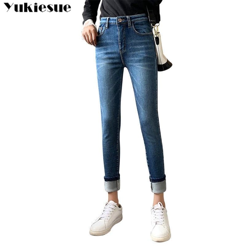 Thick High Waist Skinny Jeans - Wandering Woman
