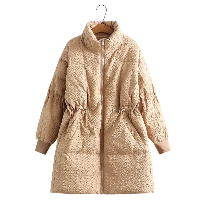 Thick Mid-Length Winter Coat - Wandering Woman