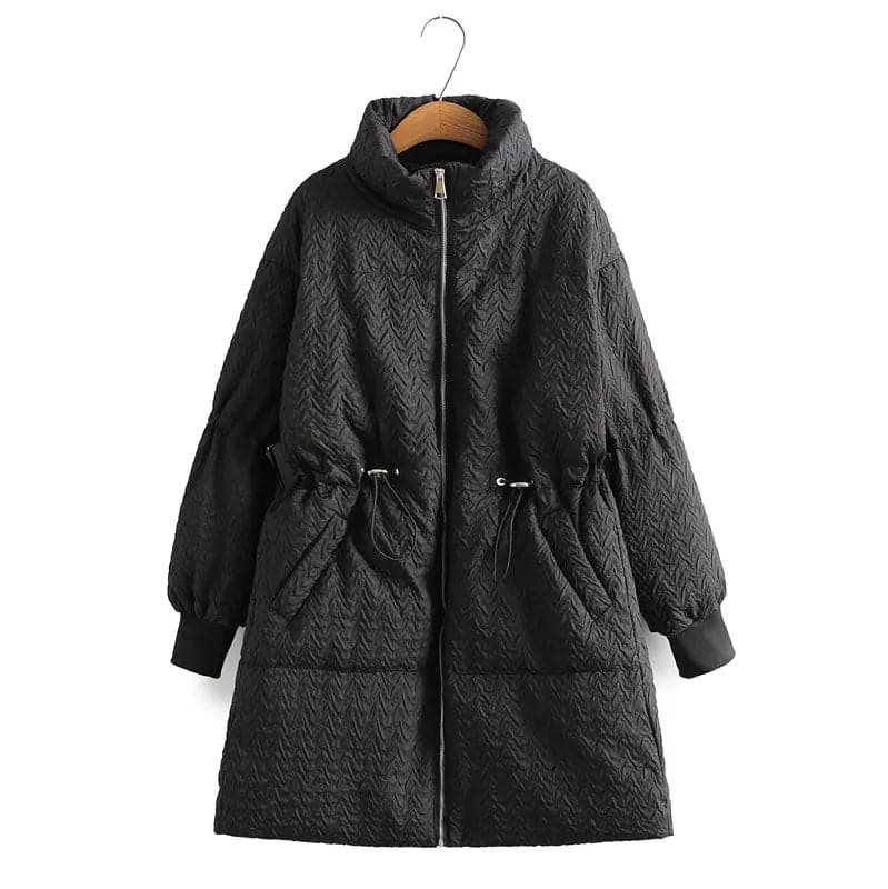 Thick Mid-Length Winter Coat - Wandering Woman