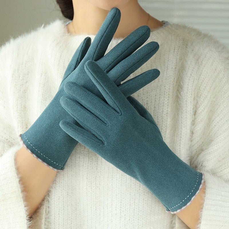 Thick Velvet Touch Screen Driving Gloves - Wandering Woman