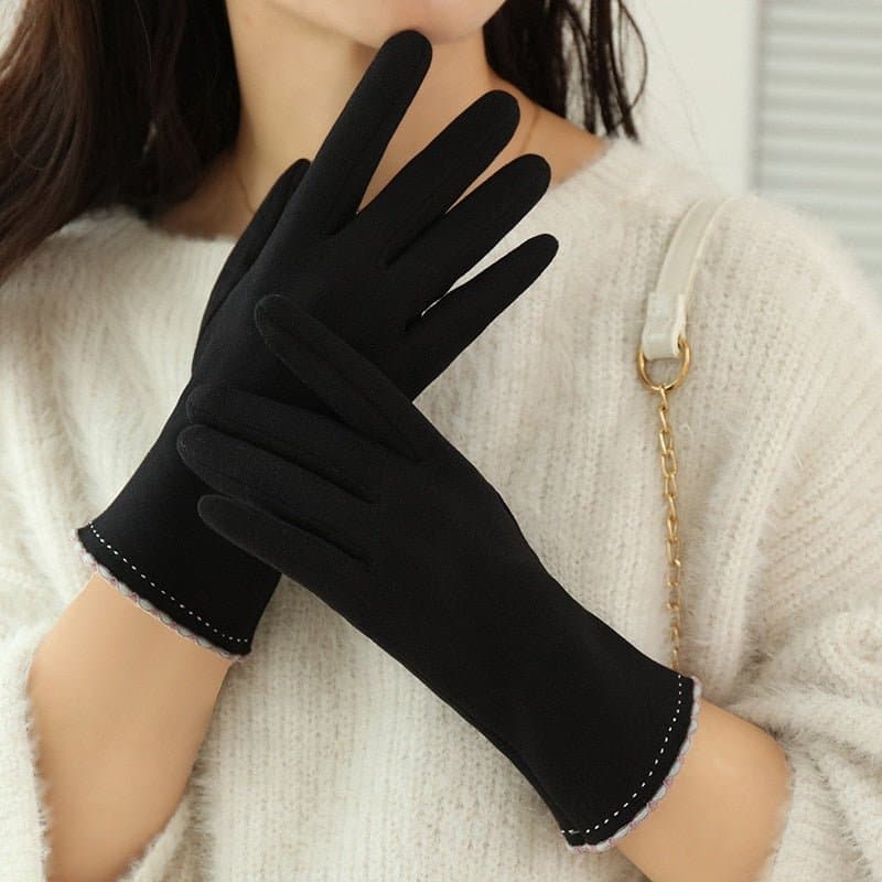 Thick Velvet Touch Screen Driving Gloves - Wandering Woman