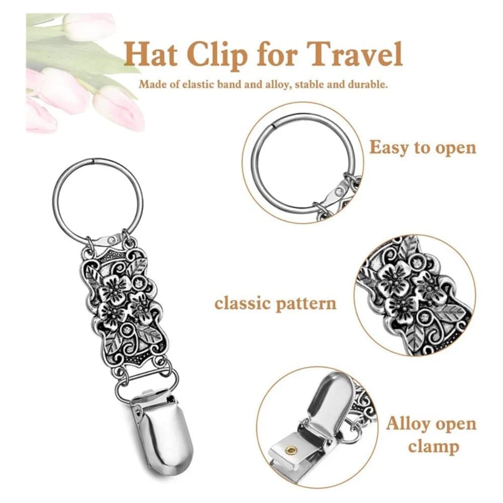 Travel Hat Holder Clip for Handbag - Convenient and Stylish Hat Storage Solution - Wandering Woman