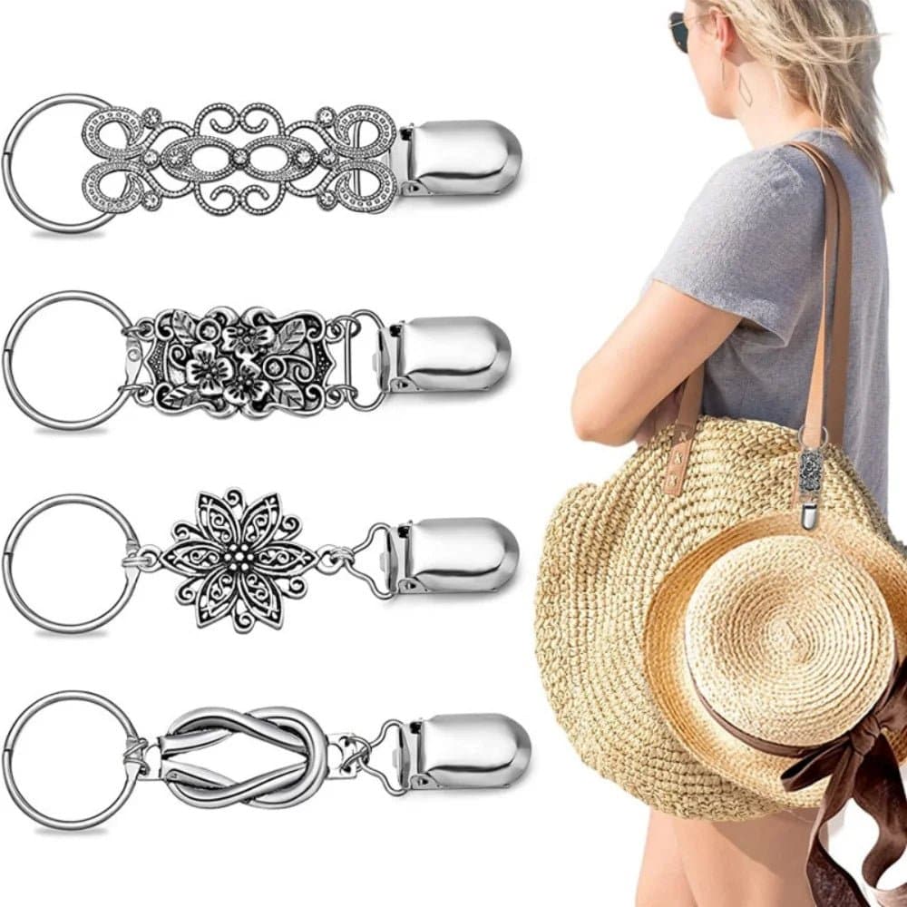 Travel Hat Holder Clip for Handbag - Convenient and Stylish Hat Storage Solution - Wandering Woman