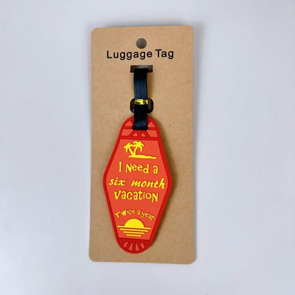 Travel Luggage Tag - Silicone Material - Animal Prints - Size M - Wandering Woman