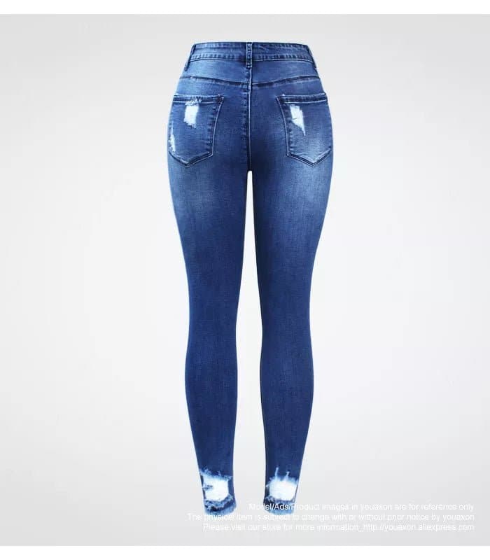 Ultra Stretchy Blue Jeans - Wandering Woman